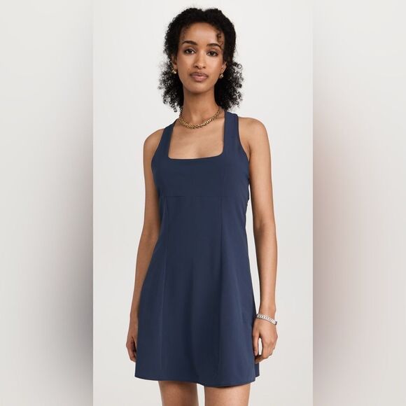 NEW Outdoor Voices Cross Back Exercise Dress in Navy Blue Size XL - Picture 4 of 16